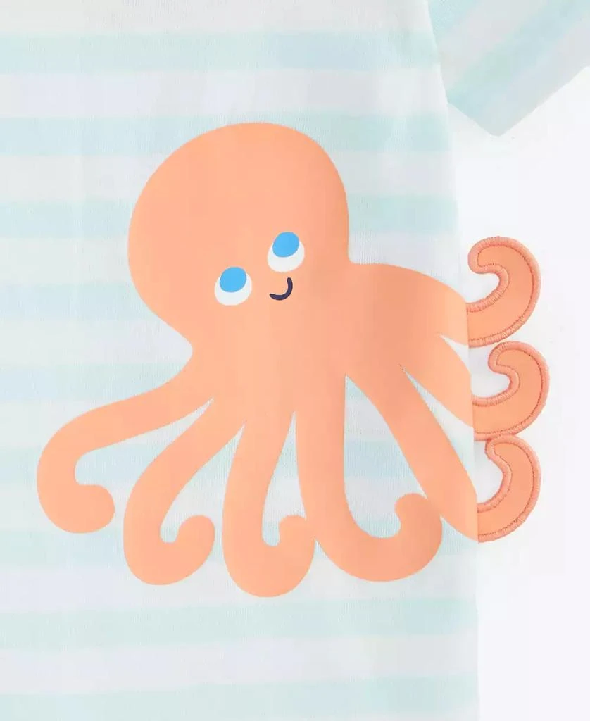 First Impressions Baby Boys Octopus Graphic Striped Sunsuit, Exclusively at Macy's 3
