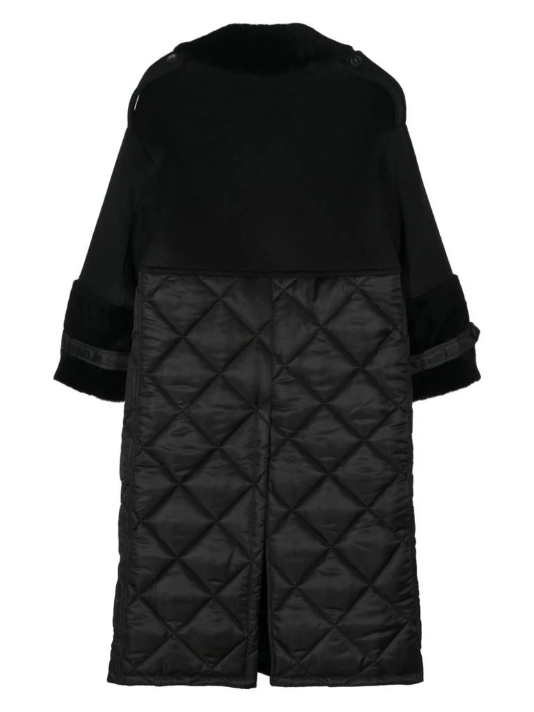 BLANCHA WOOL FABRIC, NYLON FABRIC AND SHEARLING COAT 5