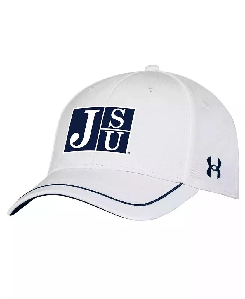 Under Armour Men's White Jackson State Tigers Blitzing Accent Iso-Chill Adjustable Hat 1