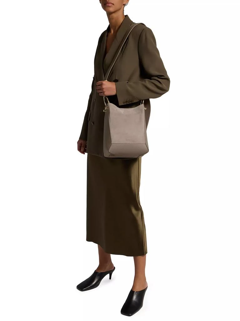 Strathberry Lana Midi Suede Bucket Bag 3