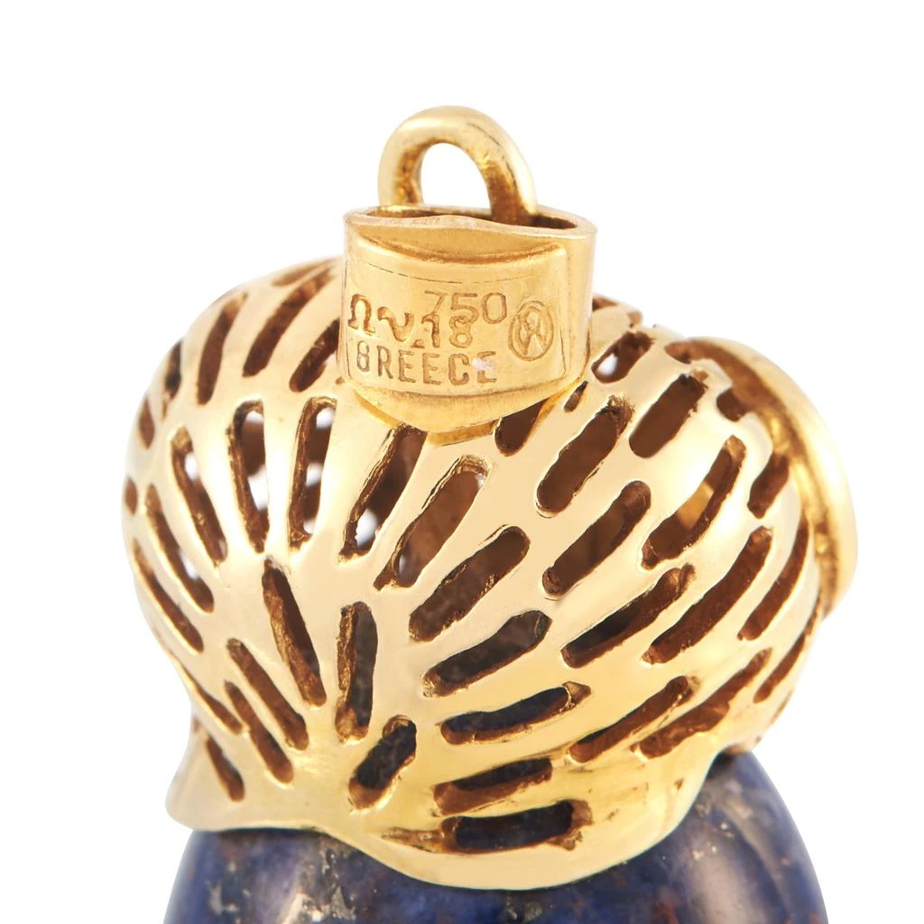 Ilias Lalaounis 18K Yellow Gold Owl Pendant IL39-061125 3