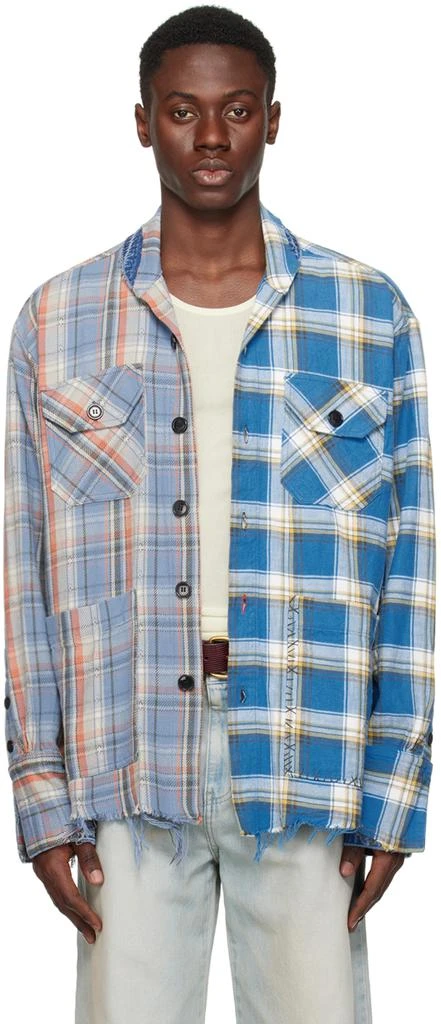 Greg Lauren Blue Boxy Shirt 1
