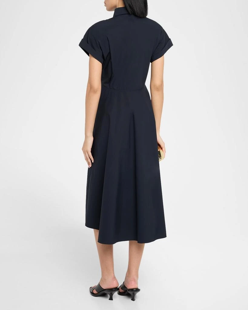 Dorothee Schumacher Poplin Power Short-Sleeve Midi Shirtdress 3