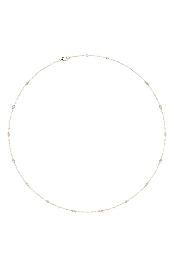 Badgley Mischka Lab Created Diamond Station Chain Necklace - 0.70ctw 4