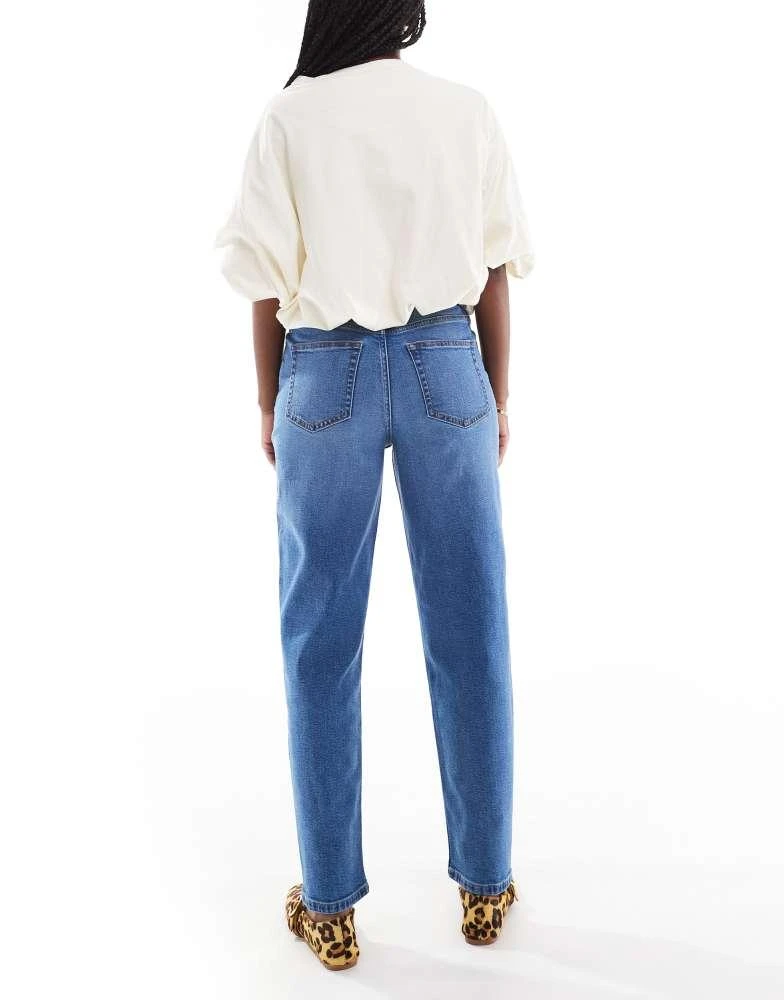 Miss Selfridge Miss Selfridge mom jean in mid blue wash 3