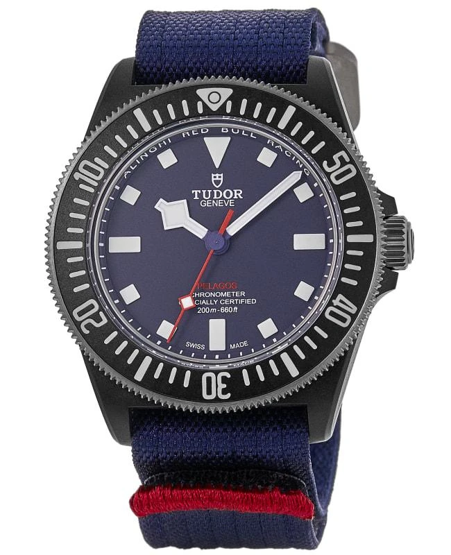 Tudor Tudor Pelagos FXD "Alinghi Red Bull Racing Edition" Blue Dial Fabric Strap Men's Watch M25707KN-0001 1