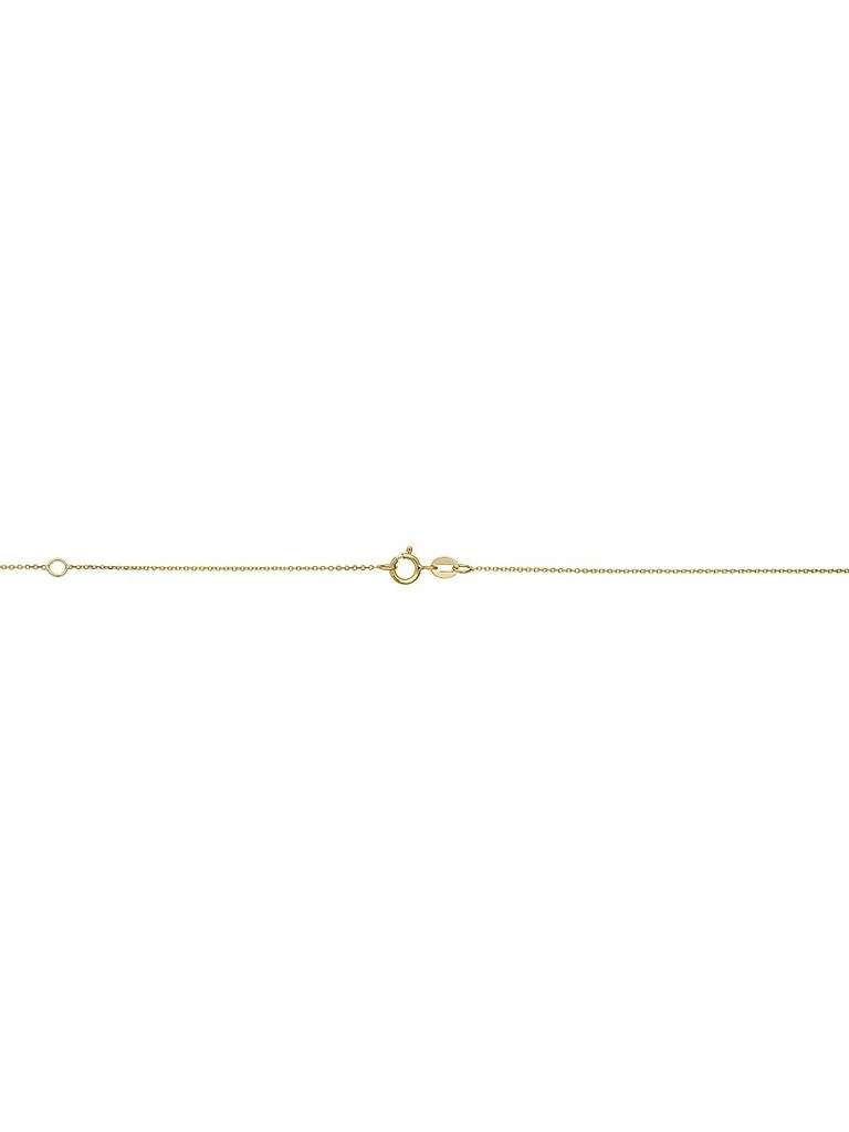 Oradina 14K Yellow Gold Fresco Baguette Bold Pendant Necklace 2