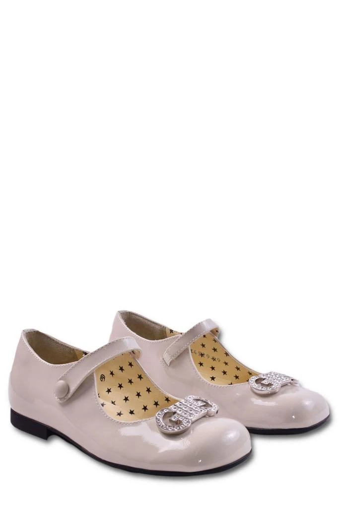 Gucci Gucci Kids Logo Embellished Ballet Flats 3