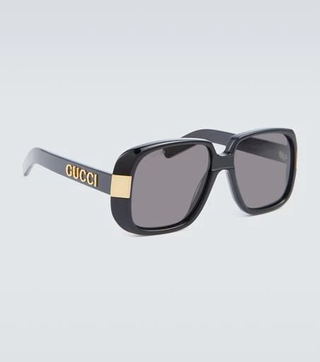 Gucci Pineapple rectangle-frame sunglasses 4