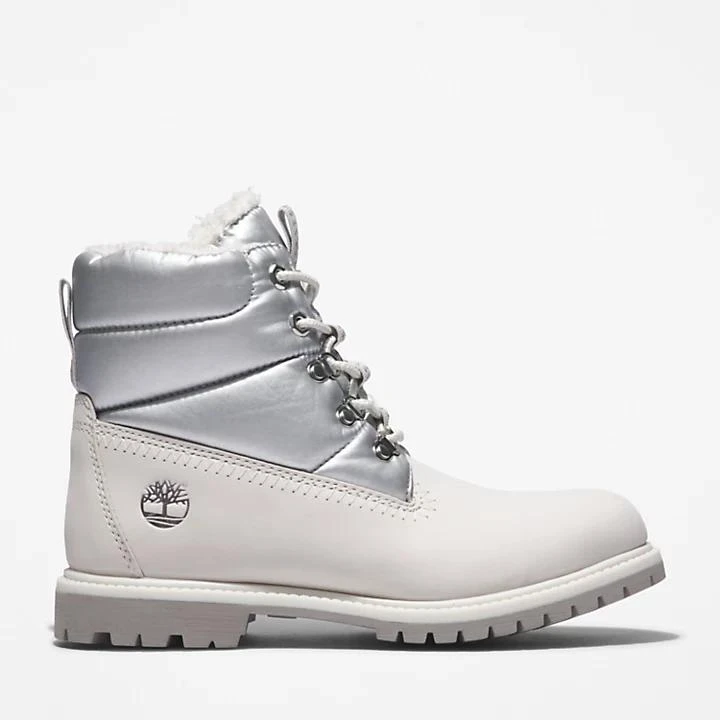 Timberland Timberland® Premium 6 Inch Puffer Boot for Women in White 1