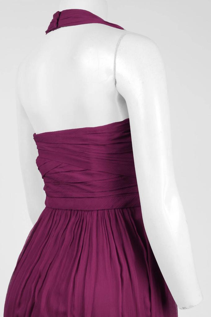 Monique Lhuillier Monique Lhuillier - Women's Halter Ruched Bridesmaid Dress