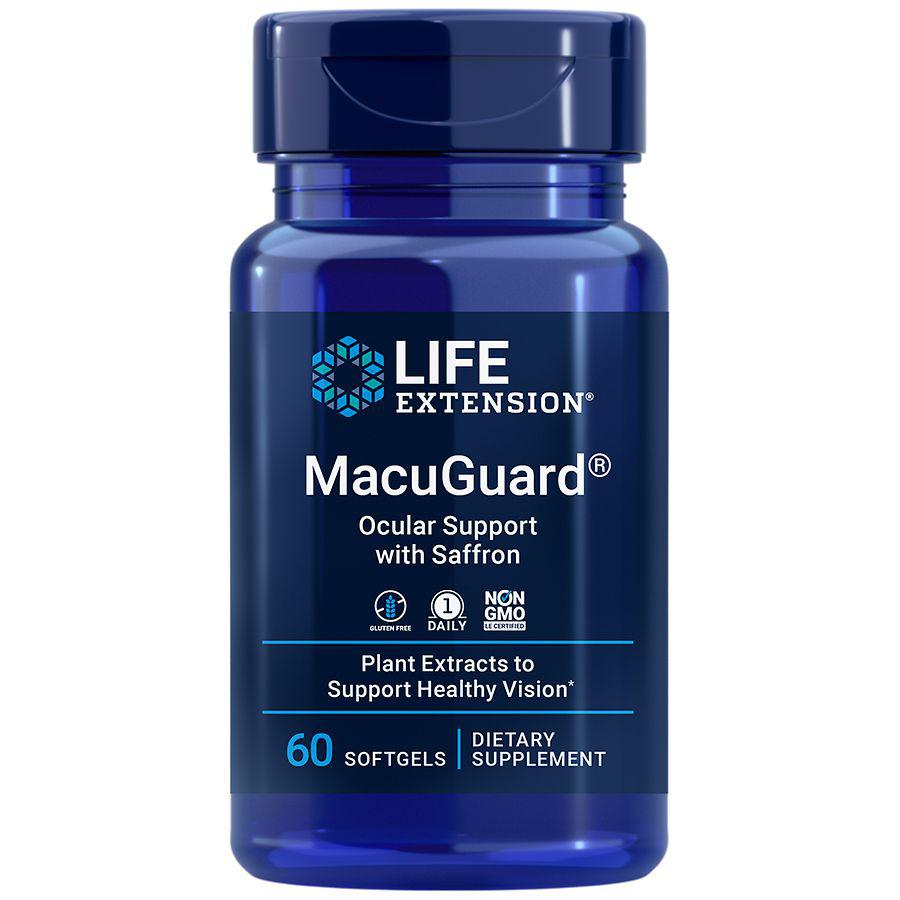 Life Extension MacuGuard Ocular Support with Saffron Eye Health Supplement