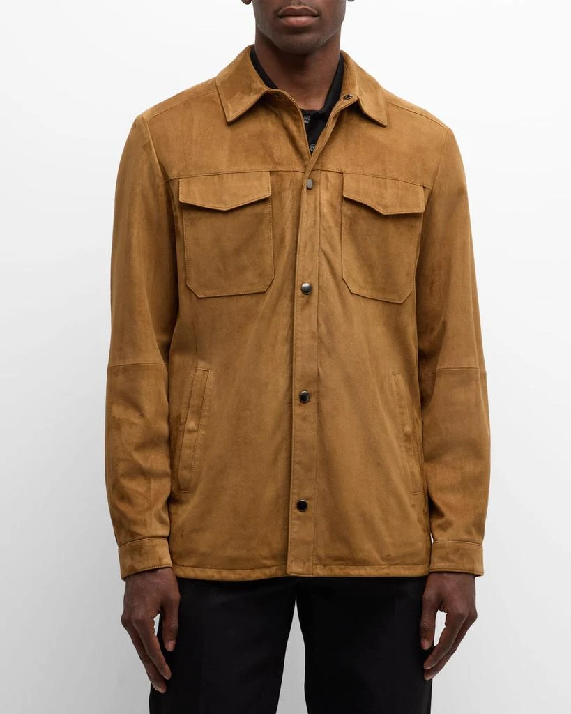 Canali Men's Suede Overshirt 5