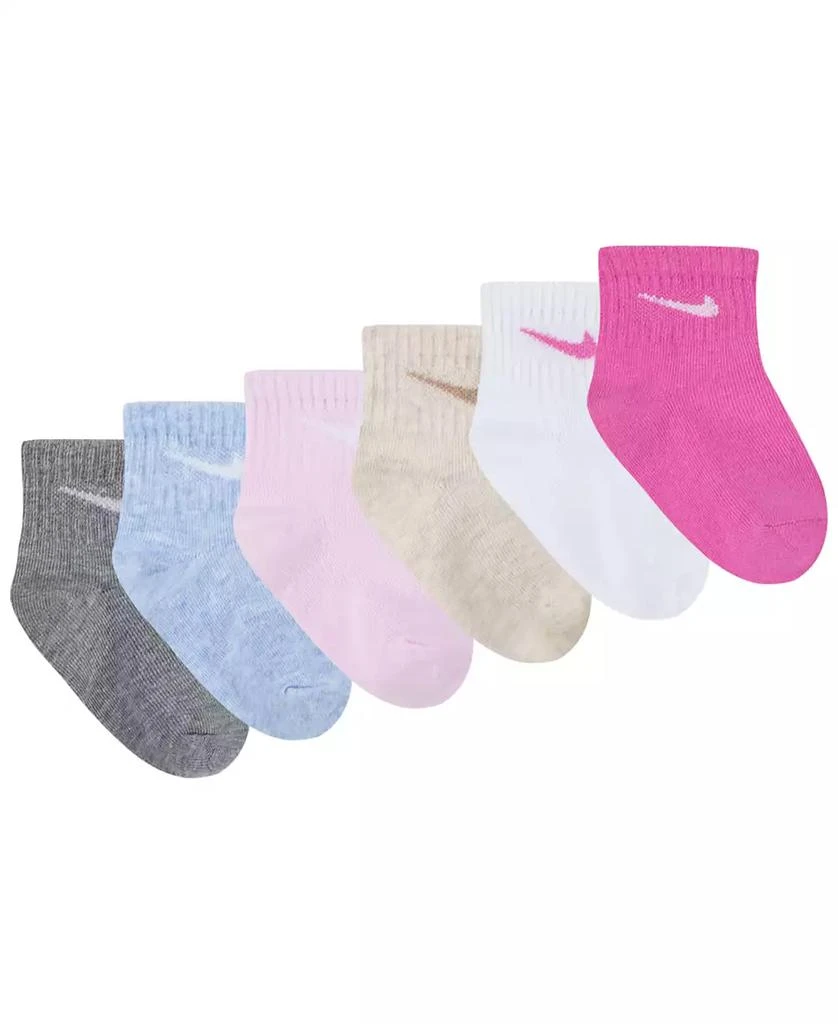 Nike Baby Boys or Baby Girls Assorted Ankle Socks, Pack of 6 2