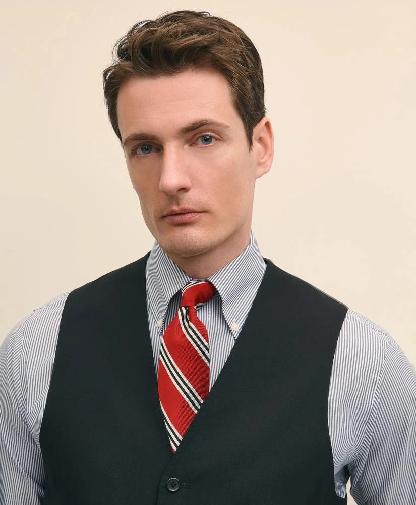 Brooks Brothers Brooks Brothers Explorer Collection Classic Fit Wool Suit Vest 4