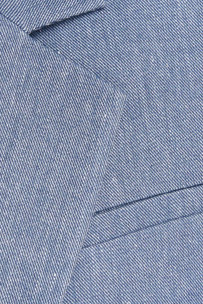 Alice + Olivia Cropped denim blazer 4