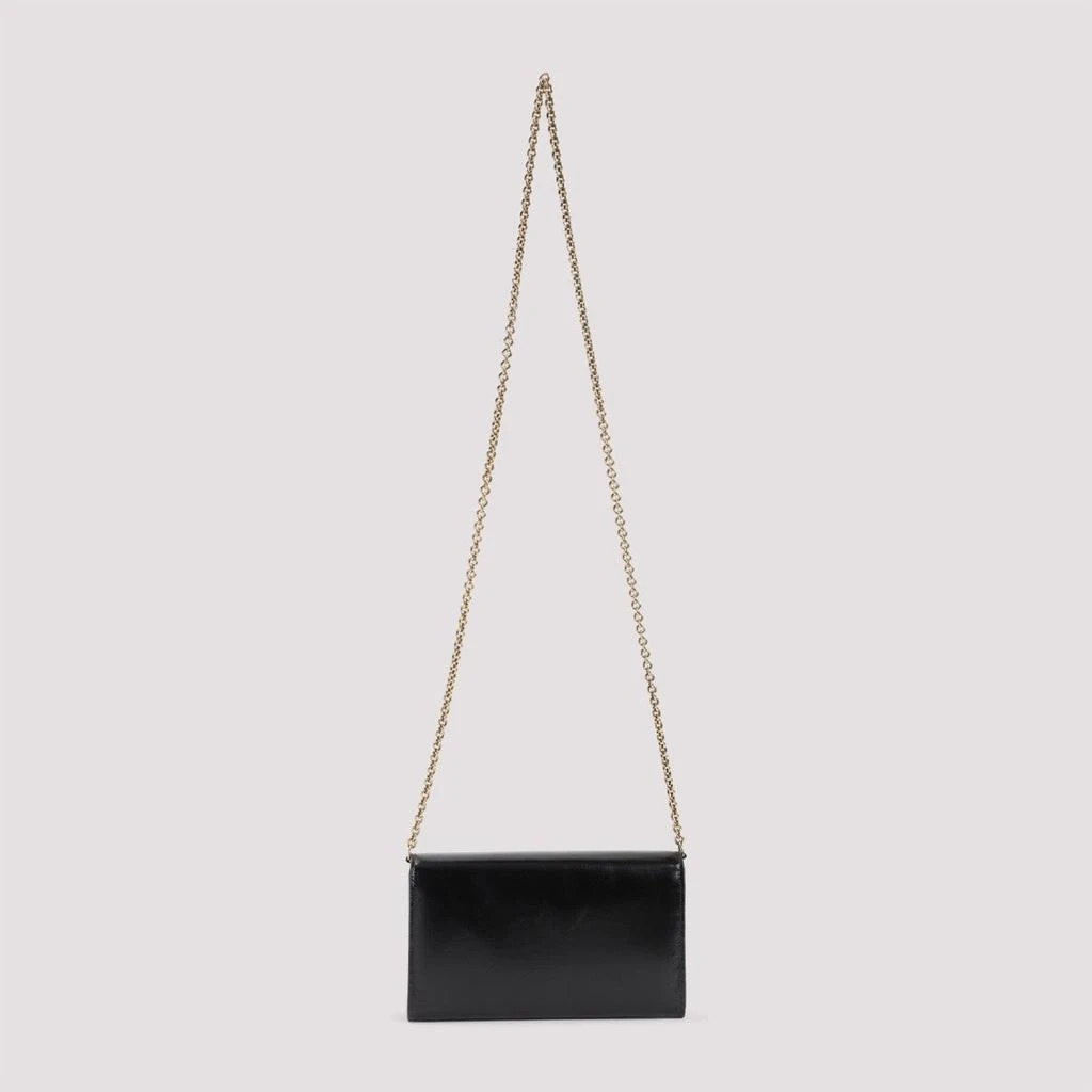 Chloé Black Calf Leather Iconic Chain Wallet 2