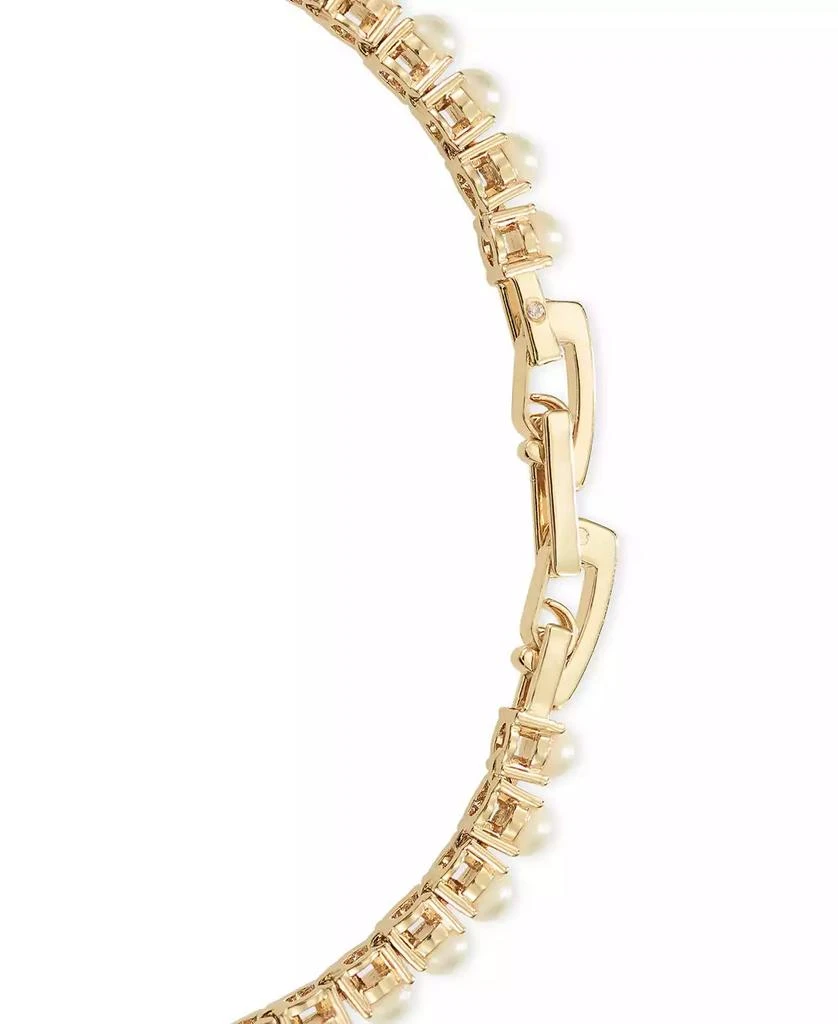 On 34th Gold-Tone Imitation Pearl Flex Bracelet, Created for Macy's 3