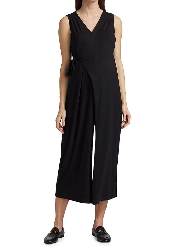 Nom Maternity Francesca Sleeveless Wide-Leg Maternity Wrap Jumpsuit 3