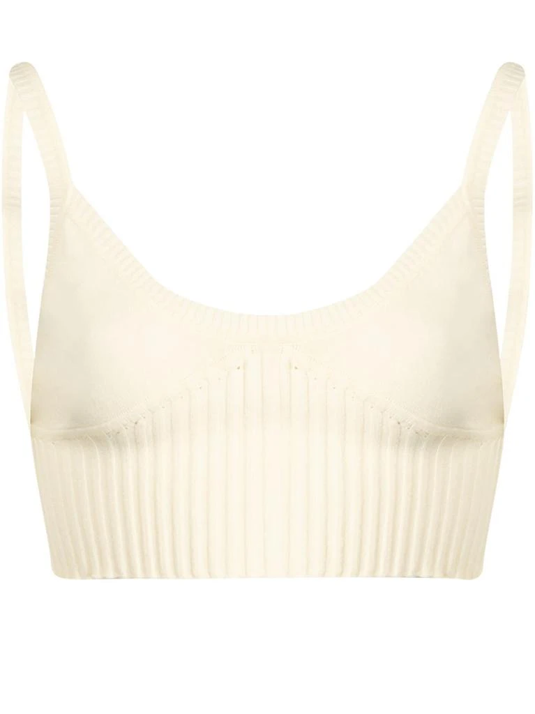 NA White knitted top  ribbed 1
