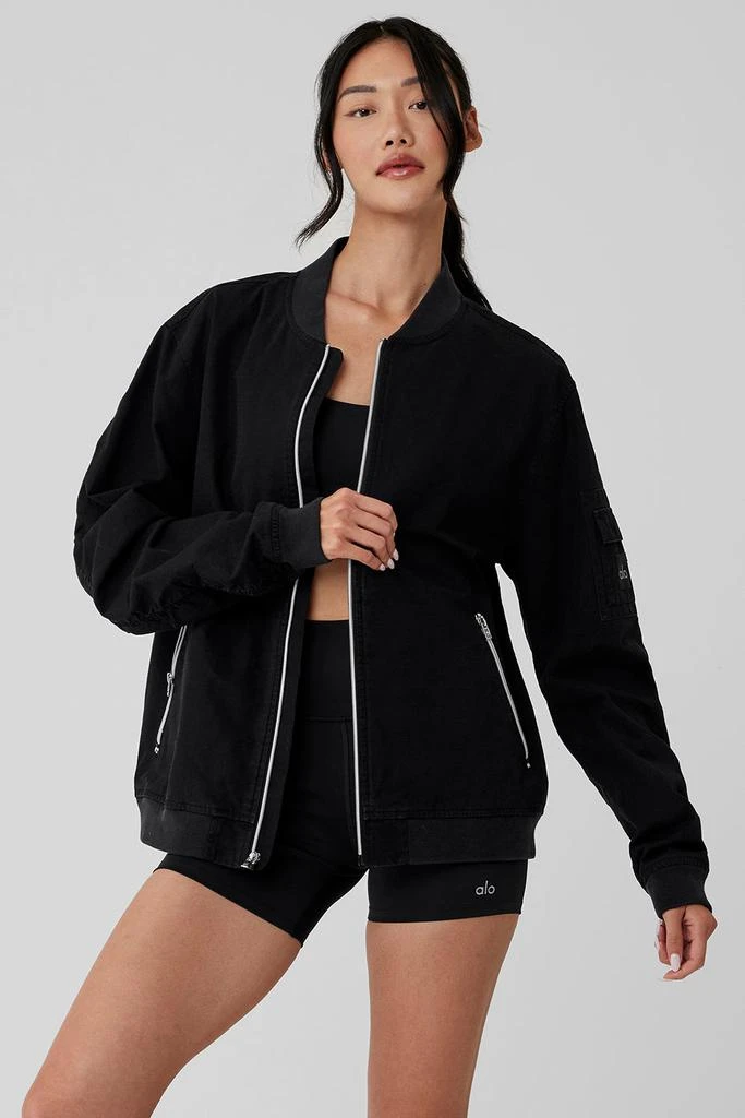 Alo Division Ripstop Bomber Jacket - Black 1