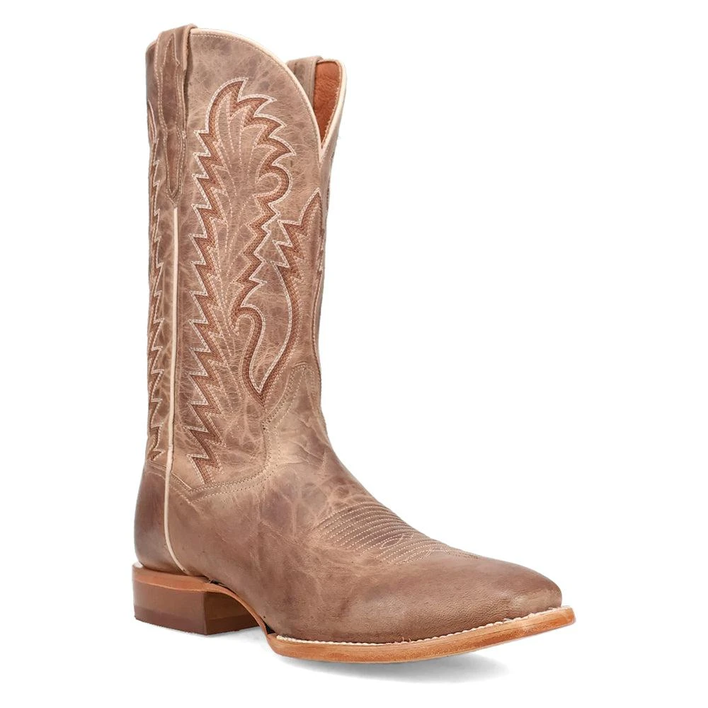 Dan Post Boots Jerry Embroidered Square Toe Pull On Cowboy Boots 2