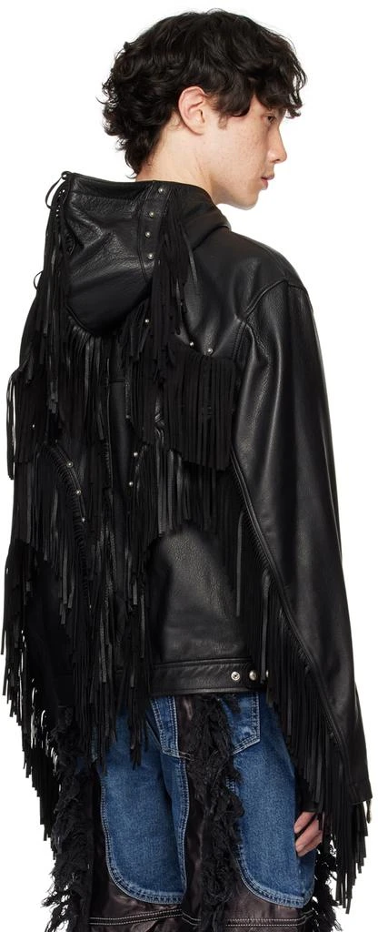 Thug Club Black Hell Cowboy Leather Jacket 3
