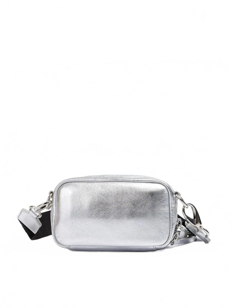 DSQUARED2 Women's Paillettes And Leather Clutch Bag In Silver 3