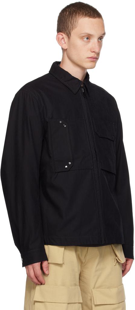 Ten c Black Mid Layer Jacket