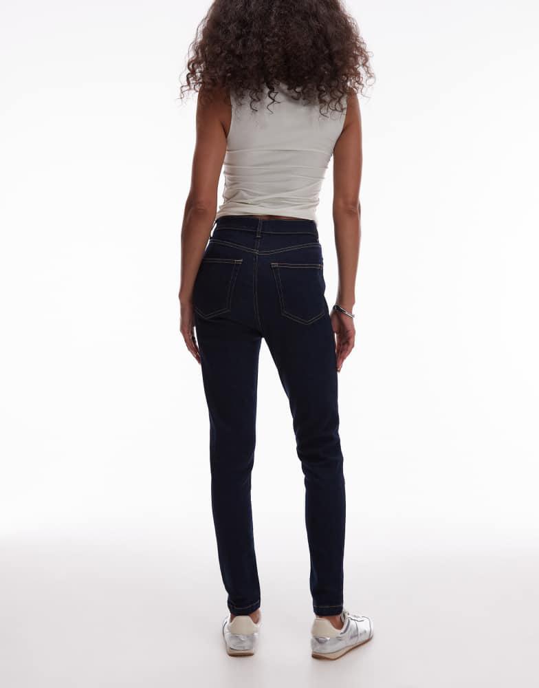 Topshop Topshop Jamie high rise skinny jean in indigo rinse