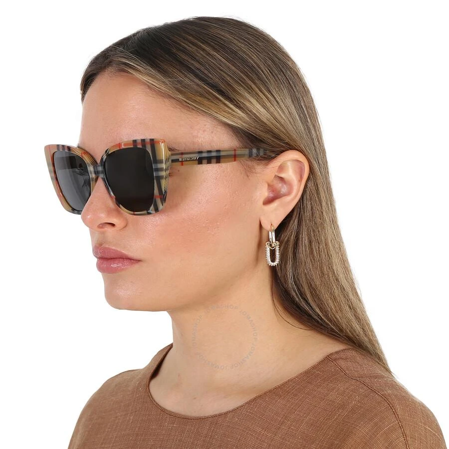 Burberry Burberry Meryl Dark Grey Cat Eye Ladies Sunglasses BE4393 377887 54 2