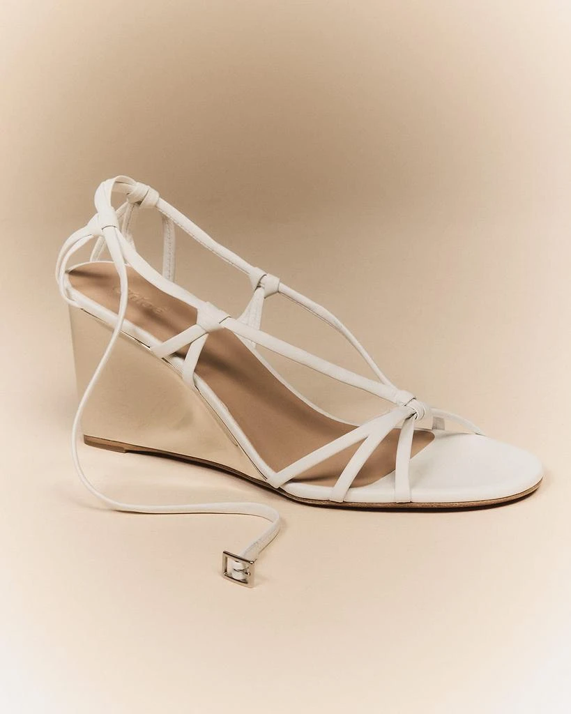 Chloé Rebecca Leather Strappy Wedge Sandals 2