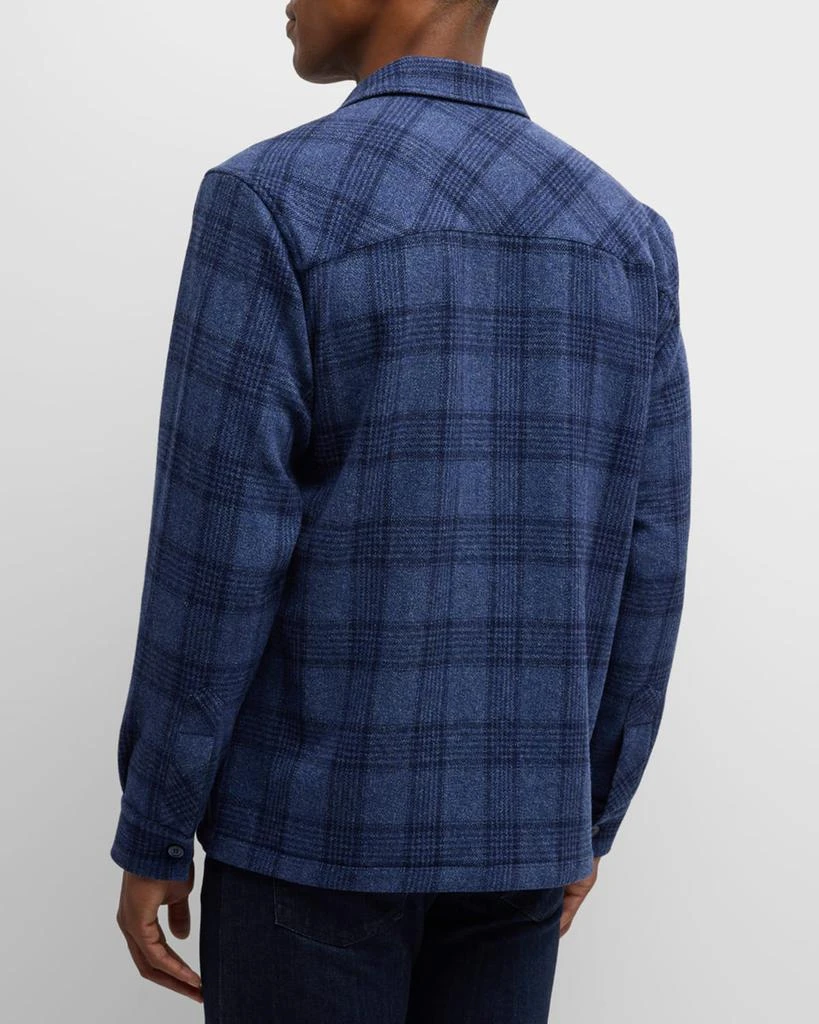 Stefano Ricci Men's Wool Plaid Overshirt 4