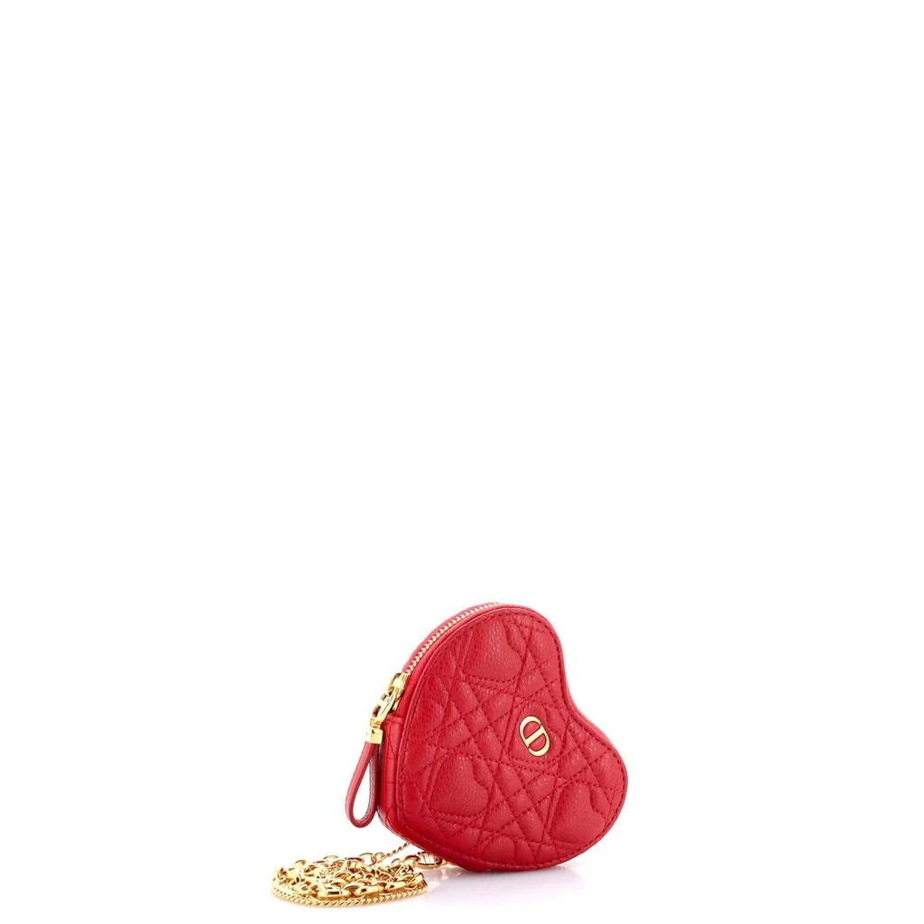 Dior DiorAmour Caro Heart Pouch with Chain Cannage Quilt Calfskin 2