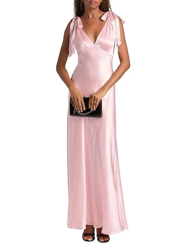 Pernille Silk Tie-Strap Dress Pernille Silk Tie-Strap Dress