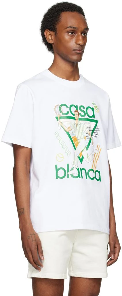 Casablanca SSENSE Exclusive White 'Le Jeu' T-Shirt 2