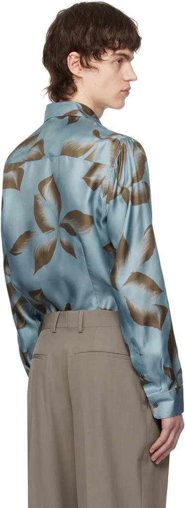 Dries Van Noten Blue Silk Shirt 3