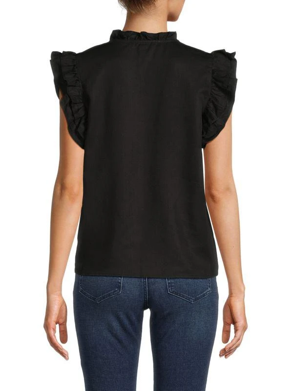 Saks Fifth Avenue Flutter Sleeve Top 2