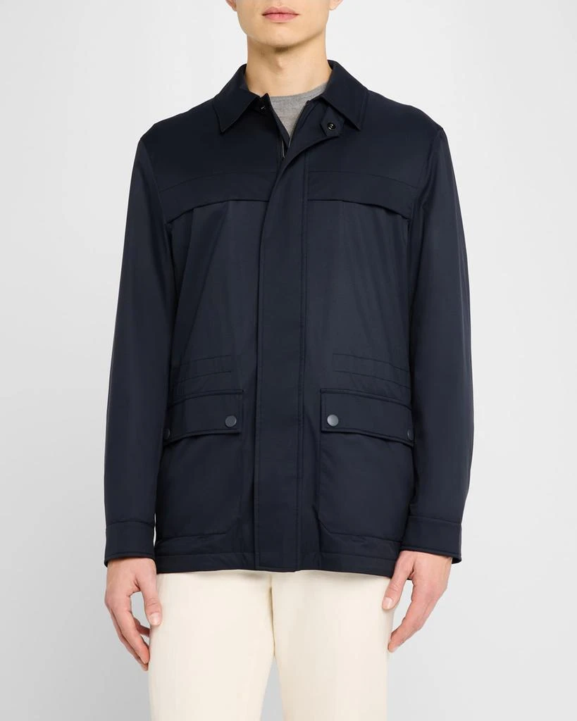 Canali Men's Brera Four-Pocket Field Jacket 4