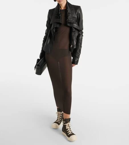 Rick Owens Geobasket suede high-top sneakers 2