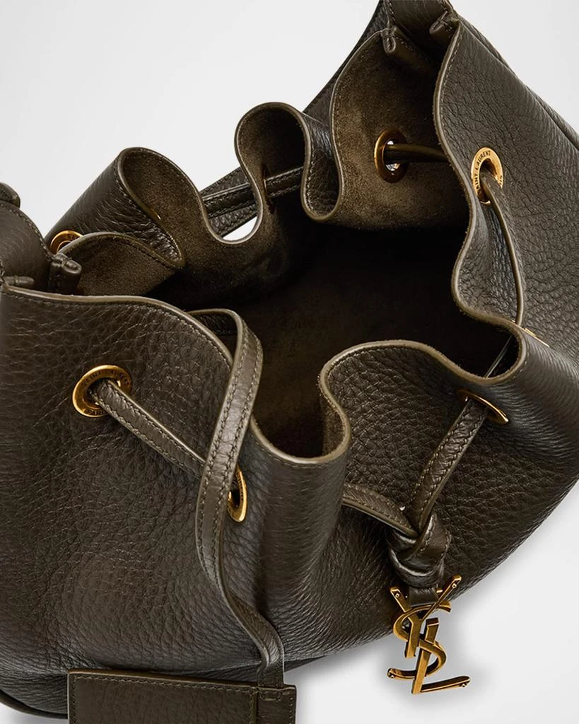 Yves Saint Laurent Paris VII Small YSL Hobo Bag in Grained Deer Leather 4