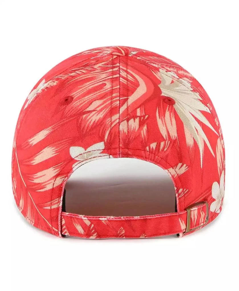 47 Brand Men's Red Ole Miss Rebels Tropicalia Clean Up Adjustable Hat 3