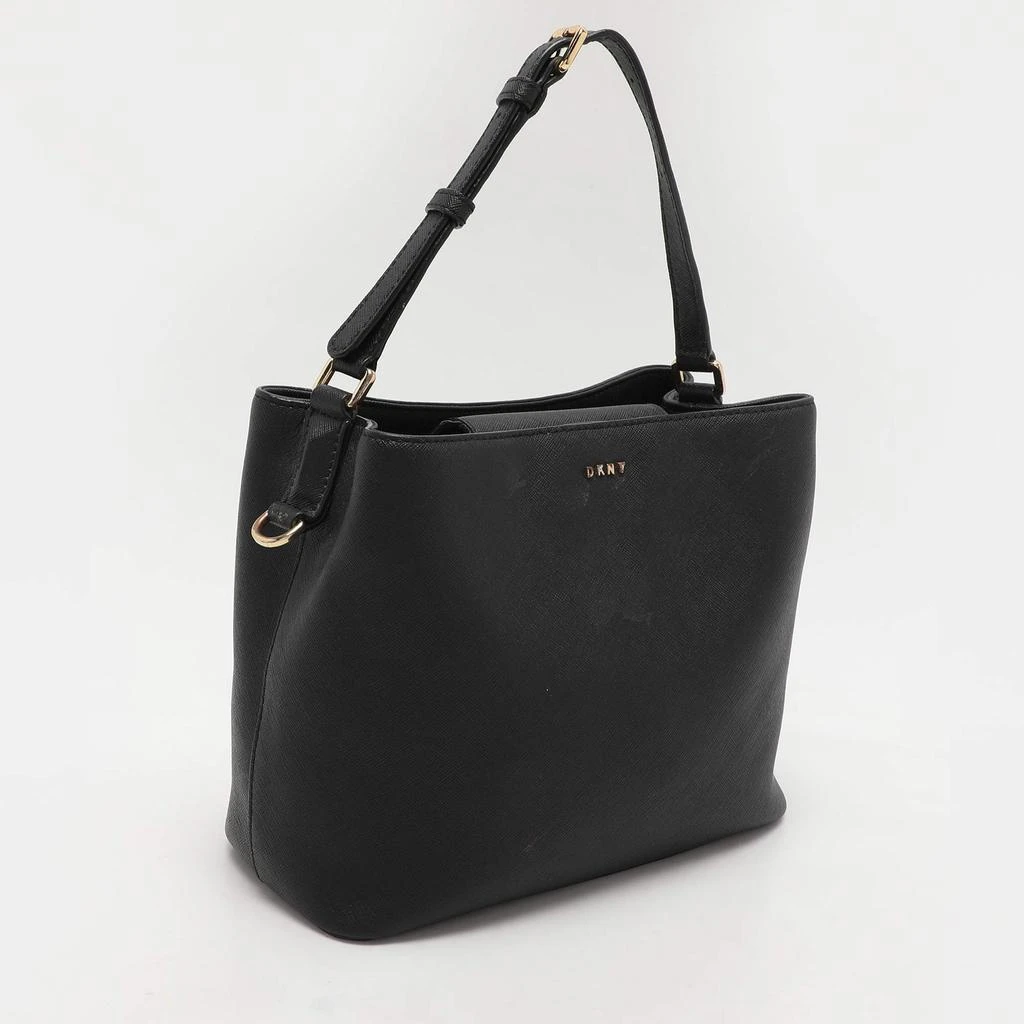 DKNY DKNY Black Saffiano Leather Bryant Park Bucket Bag 3