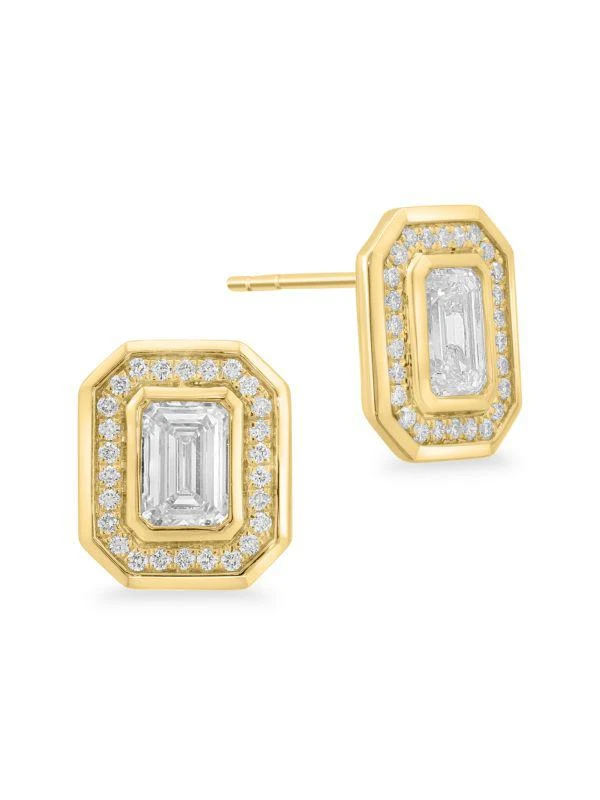 Effy 14K Yellow Gold
2.21 TCW Lab Grown Diamond Geometric Earrings 2