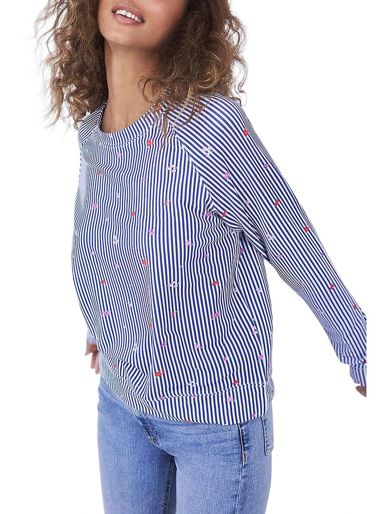 Stripe & Stare Womens Striped Modal Sweatshirt 1