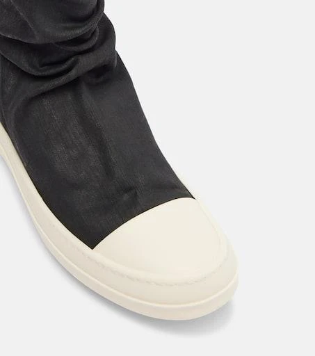Rick Owens Coated denim over-the-knee boots 5