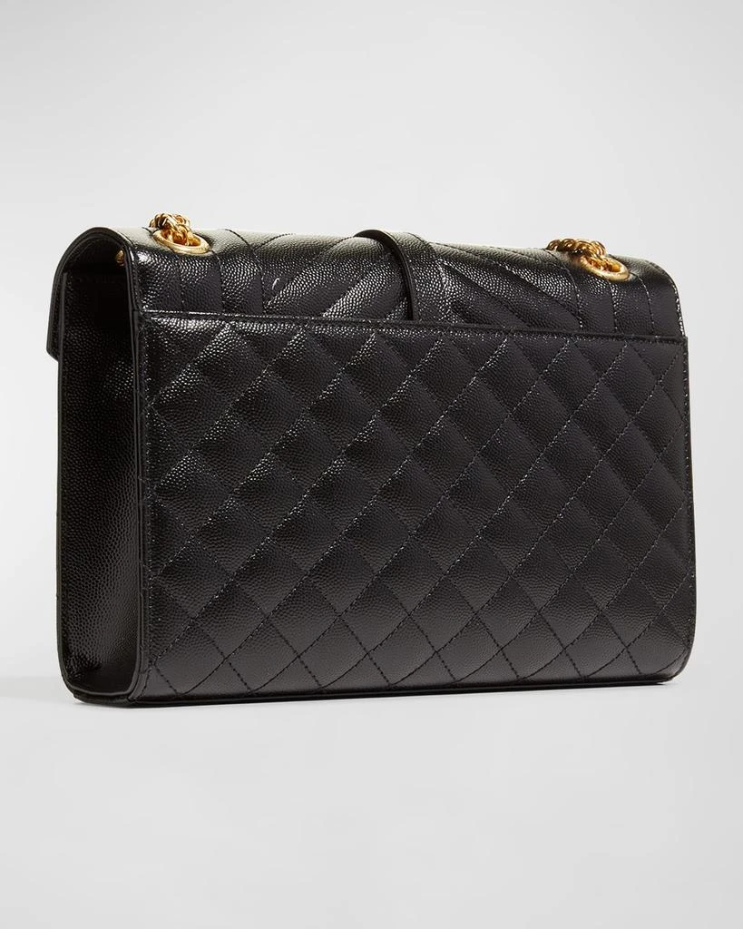 Yves Saint Laurent Envelope Triquilt Medium YSL Shoulder Bag in Grained Leather 5