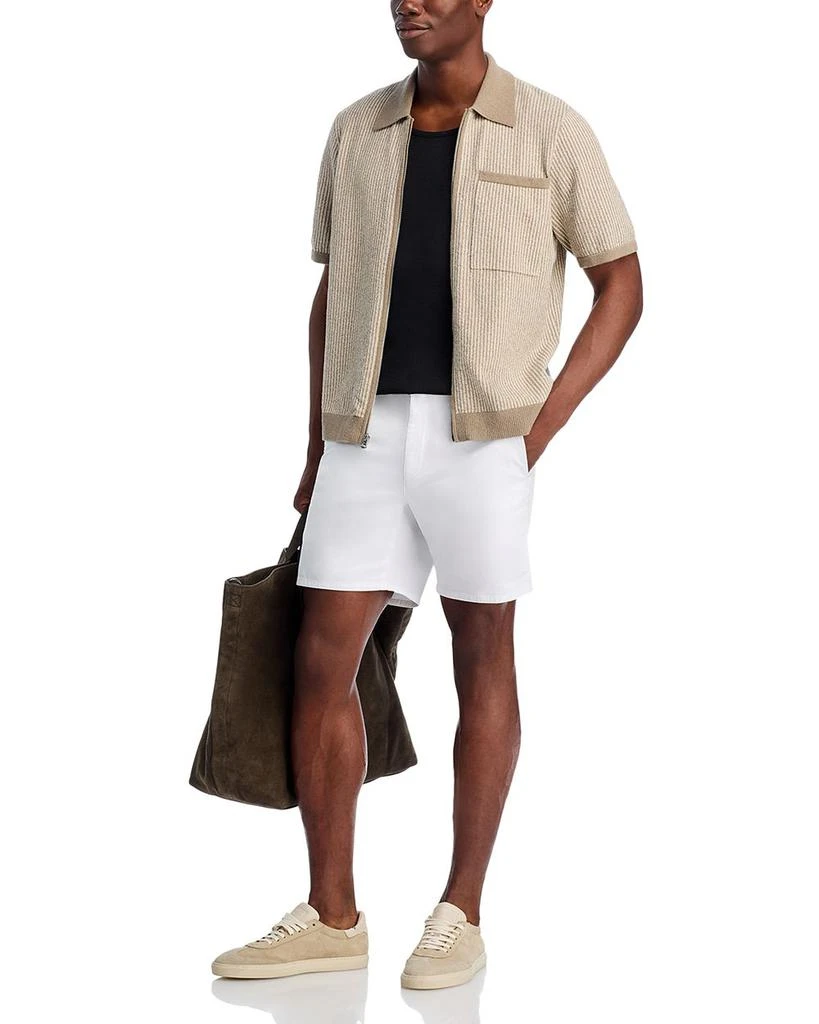 Rag & Bone Zuma Jacquard Short Sleeve Zip Sweater Polo 2