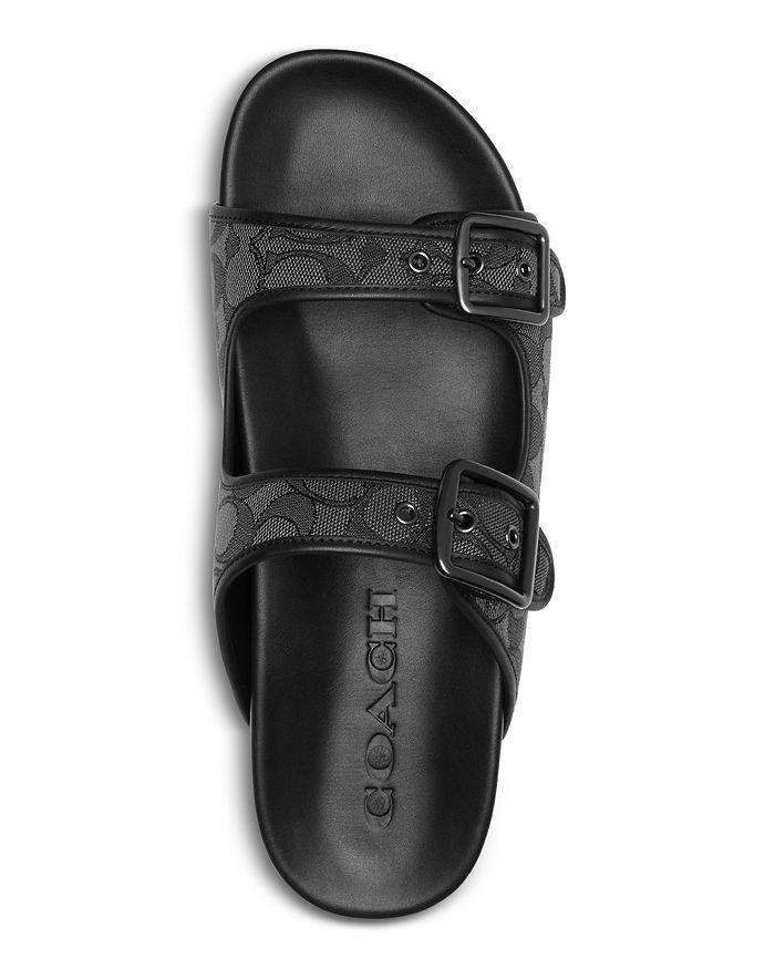 COACH Signature Buckled Strap Sandals