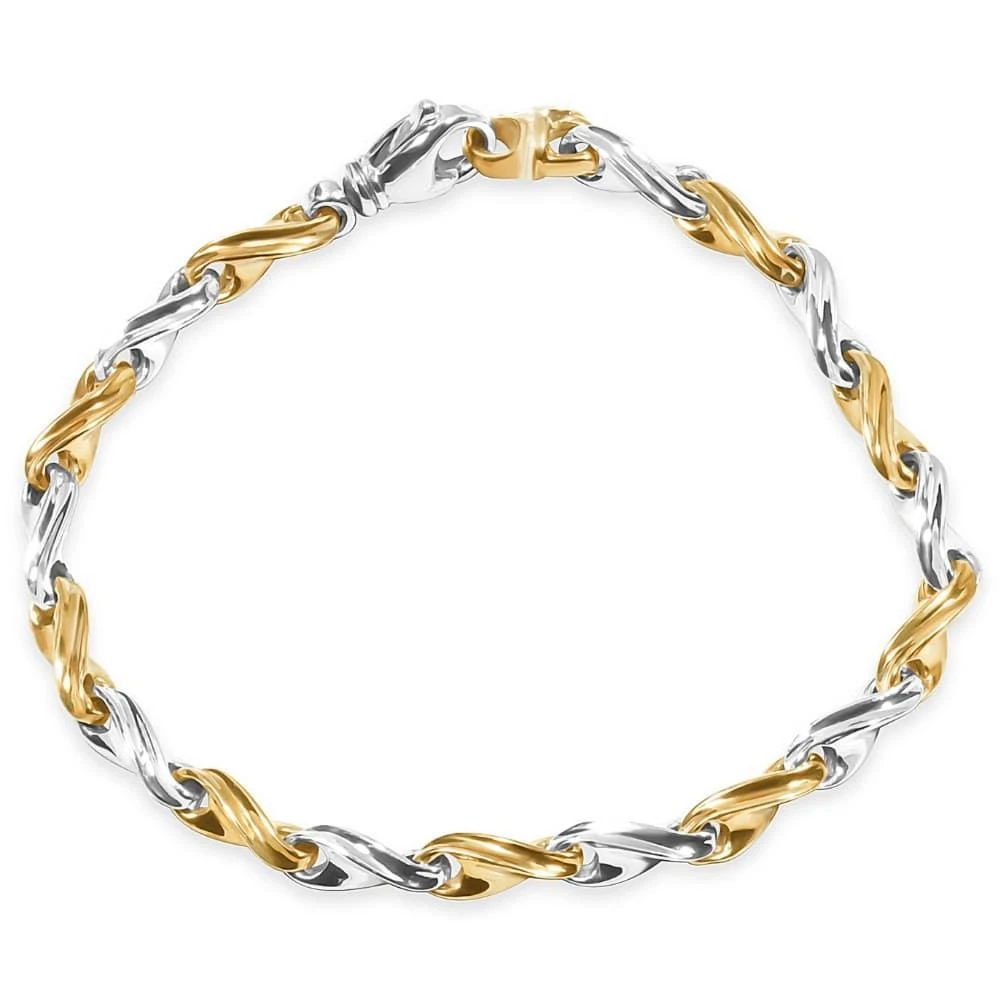 Pompeii3 Men
s Link 14k Gold (19gram) or Platinum (32gram) 4.5mm Bracelet 8.5"